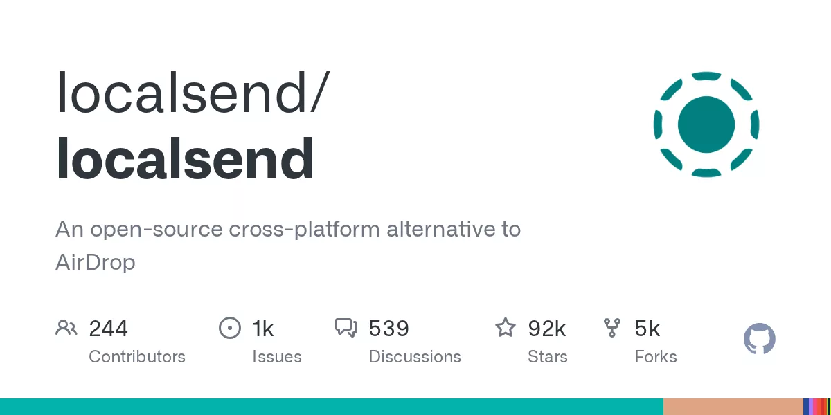 LocalSend 开源仓库社交卡